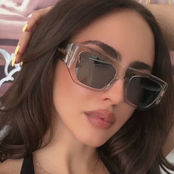 NWT SAINT LAURENT HAVANA/GREY WOMEN SUNGLASSES - Picture 3 of 5